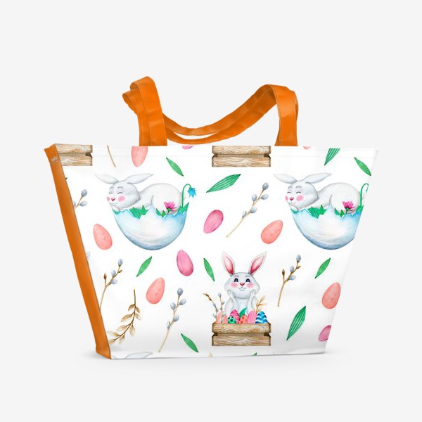 Пляжная сумка «Пасхальные кролики»