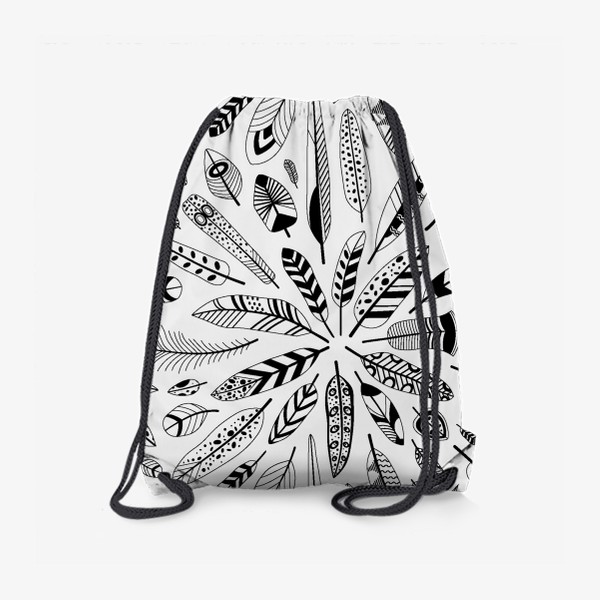 Рюкзак «Орнаменты из перьев»