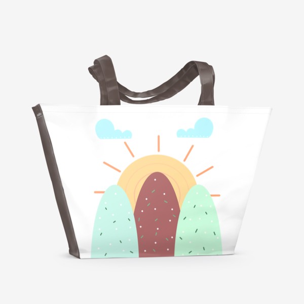 Пляжная сумка «Милые горы»