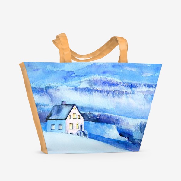 Пляжная сумка &laquo;Дом в синих горах&raquo;