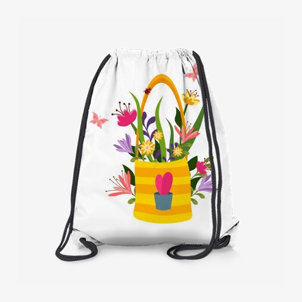 Рюкзак «Сумка и цветы»