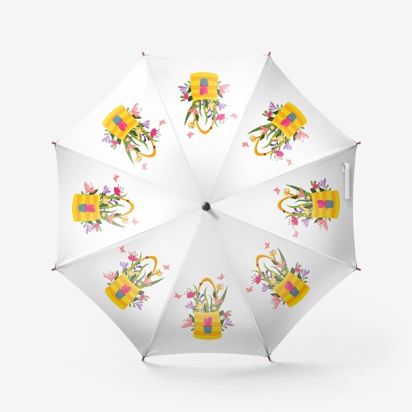 Зонт «Сумка и цветы»