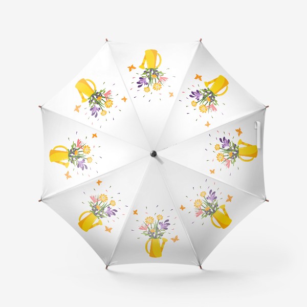 Зонт «Лейка с цветами»