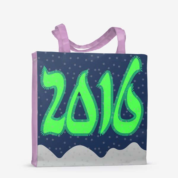 Сумка-шоппер «Постер "Новый год 2016"»