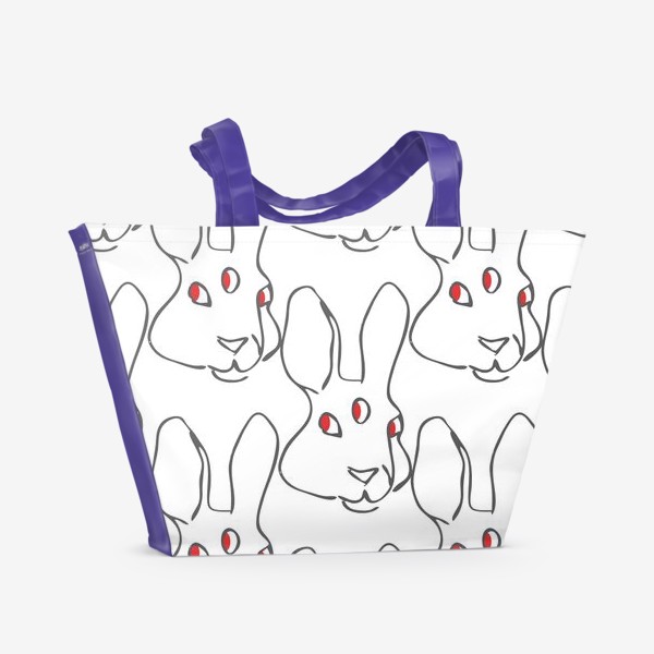 Пляжная сумка «Адский кролик»
