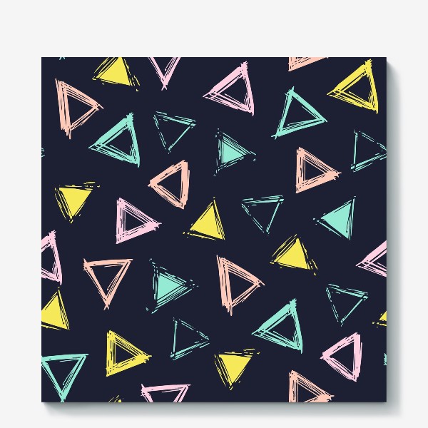Холст &laquo;Цветные треугольники&raquo;