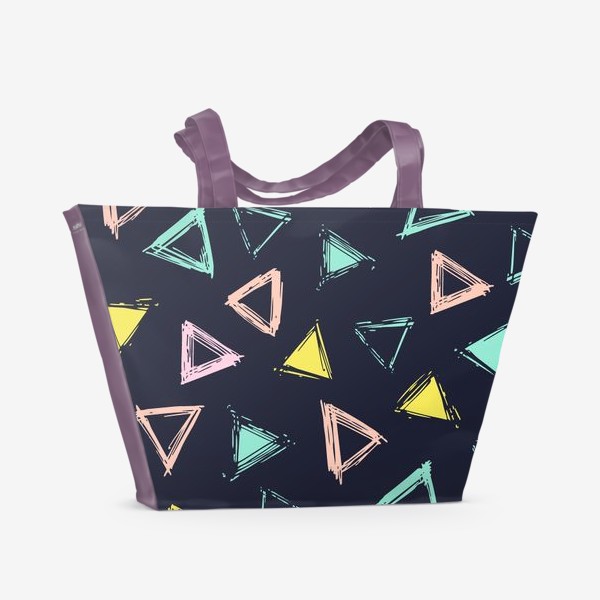 Пляжная сумка &laquo;Цветные треугольники&raquo;