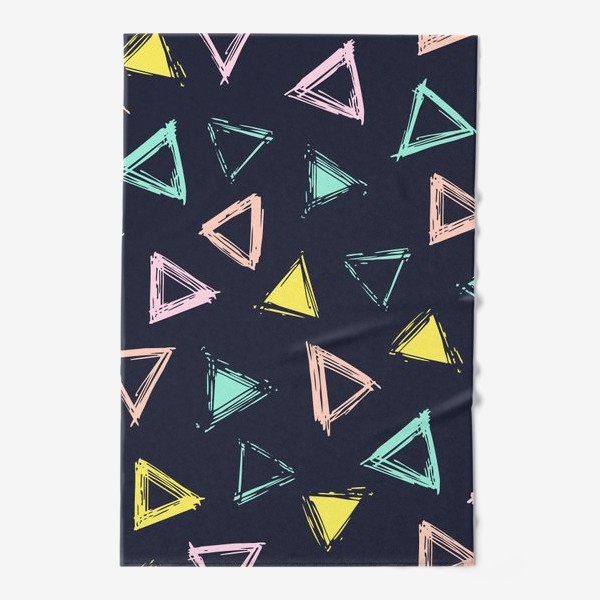 Полотенце &laquo;Цветные треугольники&raquo;