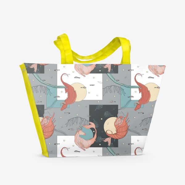 Пляжная сумка «Seahorses_all»