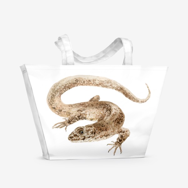Пляжная сумка «Земноводное живородящая ящерица»