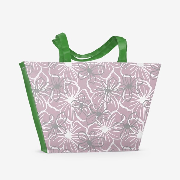 Пляжная сумка «цветущий сад»