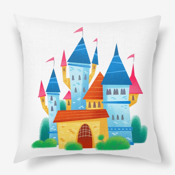 Подушка «Сказочный мультяшный замок»