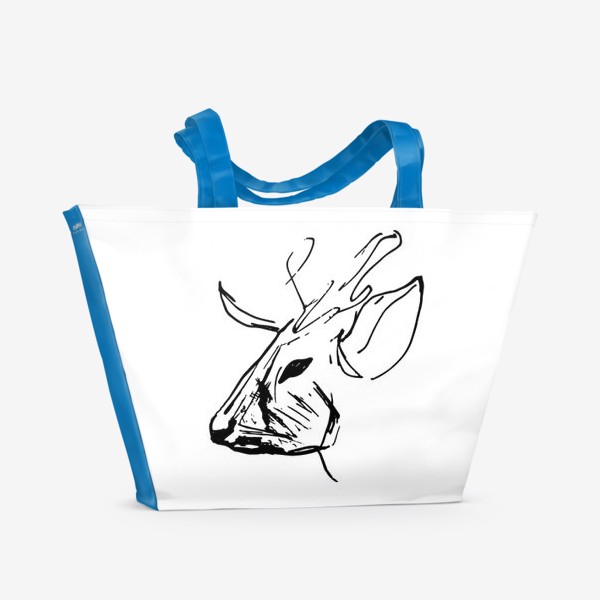 Пляжная сумка «Голова оленя»