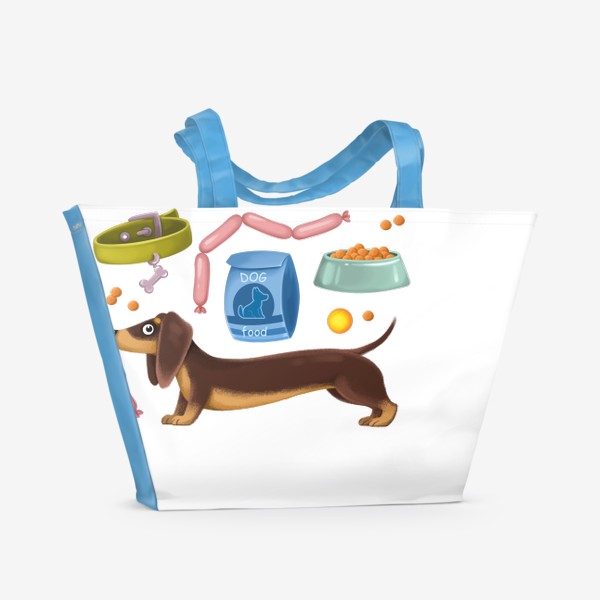 Пляжная сумка «Собачий инвентарь»