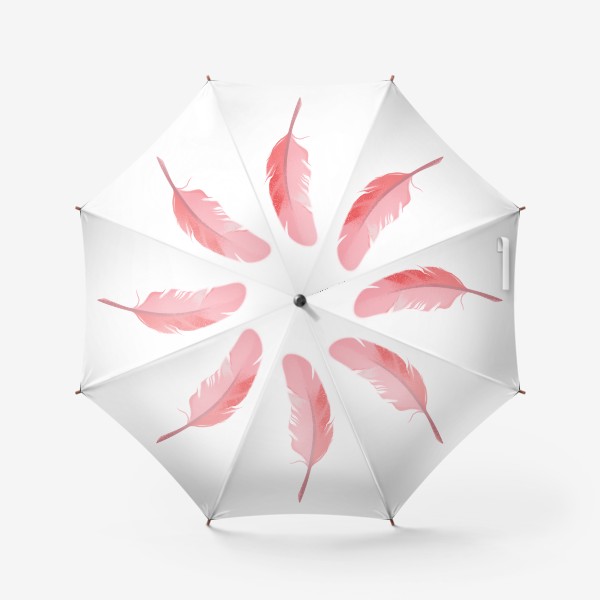 Зонт «розовое перышко»
