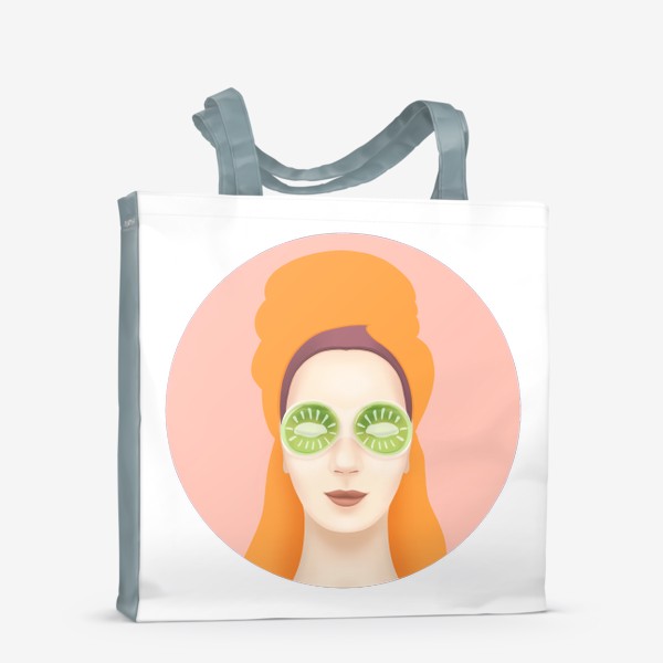 Сумка-шоппер «Relax (девушка в полотенце и охлаждающей маске для глаз)»