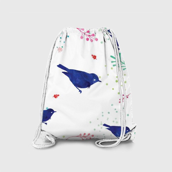 Рюкзак «Коллекция Pillow talk: Birds blue»