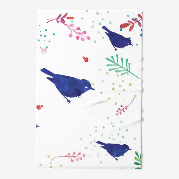 Полотенце «Коллекция Pillow talk: Birds blue»