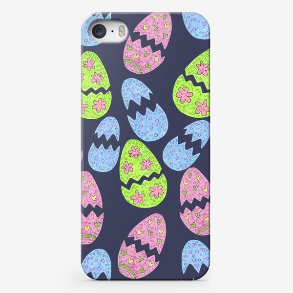 Чехол iPhone «Узор с пасхальными яйцами»