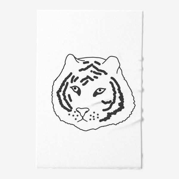 Полотенце «тигр черно-белый»