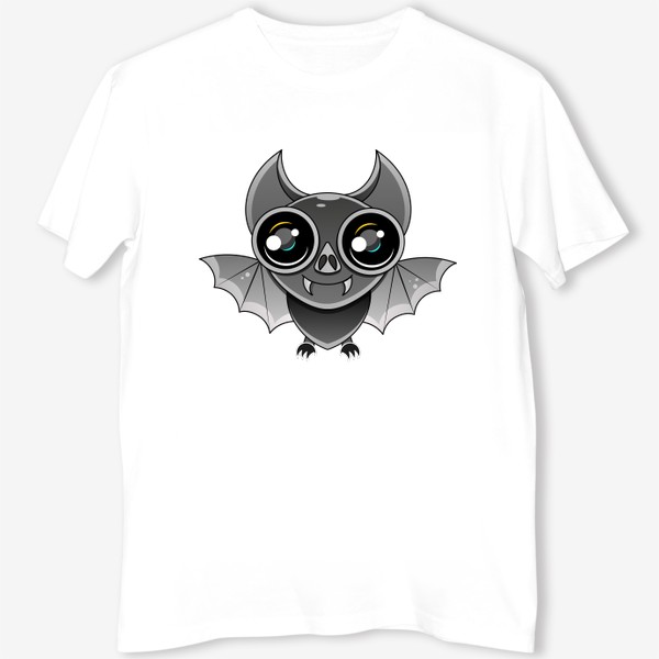 Футболка «Illustration of Cute Cartoon Halloween bat flying»