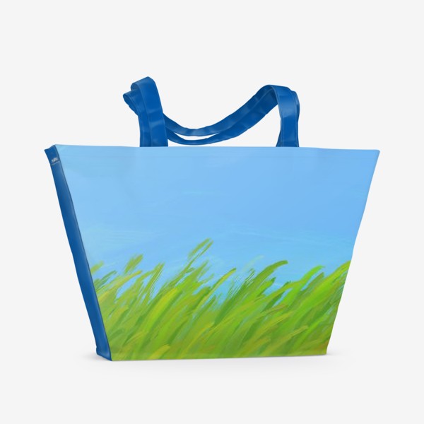Пляжная сумка «Небо и трава»