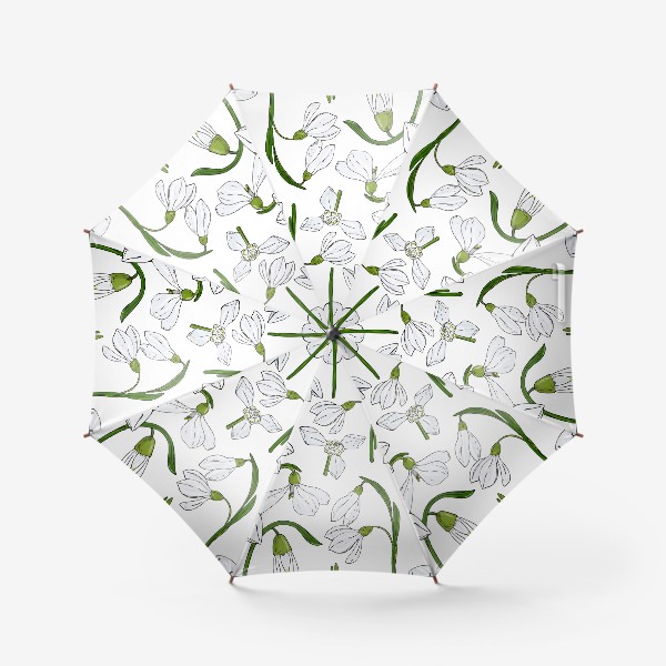 Зонт «подснежники»