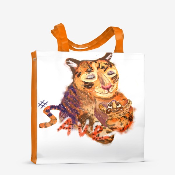 Сумка-шоппер «Семья тигров»
