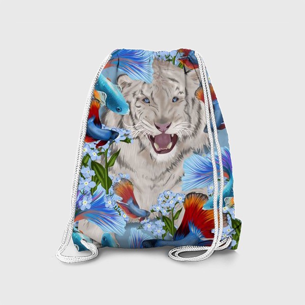 Рюкзак «Тигр с рыбами»