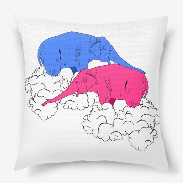 Подушка «Слоны»