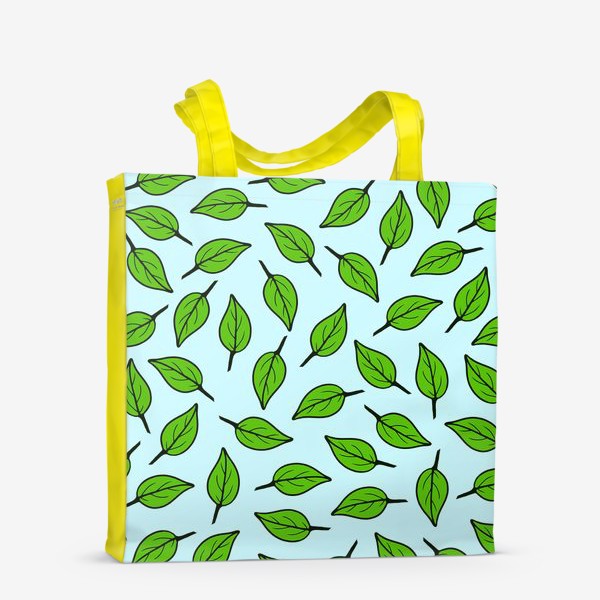 Сумка-шоппер &laquo;Зеленые листья&raquo;
