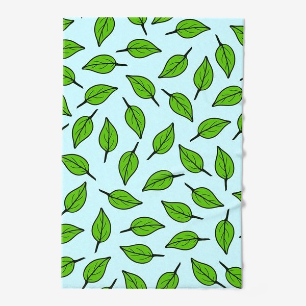 Полотенце &laquo;Зеленые листья&raquo;