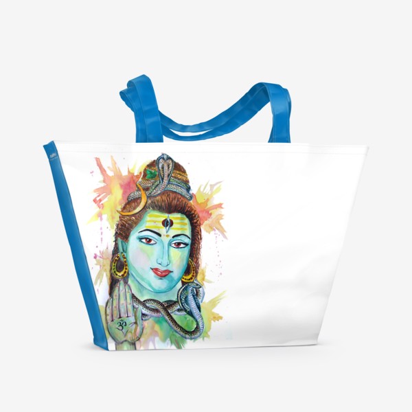 Пляжная сумка «Индийские мотивы. Шива»