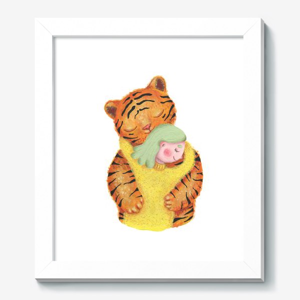 Картина «Год тигра. Новый год 2022. Подарок на новый год девушке, ребенку, любимому человеку, маме»