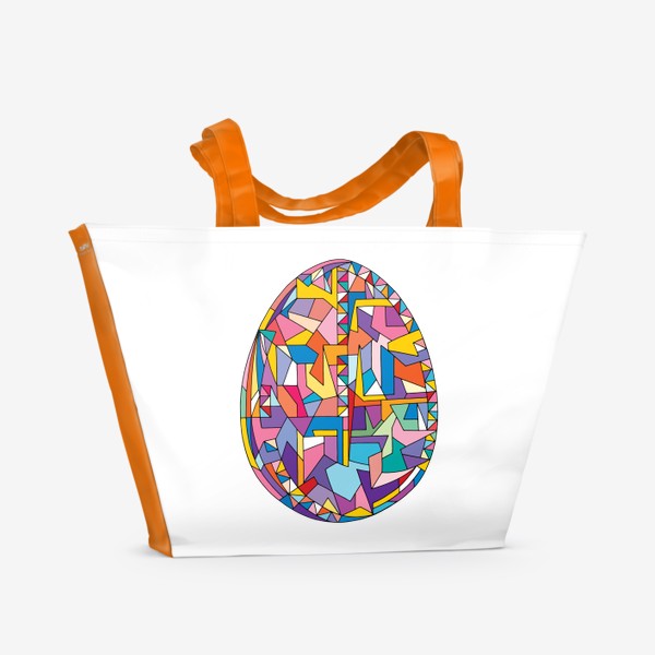 Пляжная сумка &laquo;Пасха яйцо геометрия&raquo;