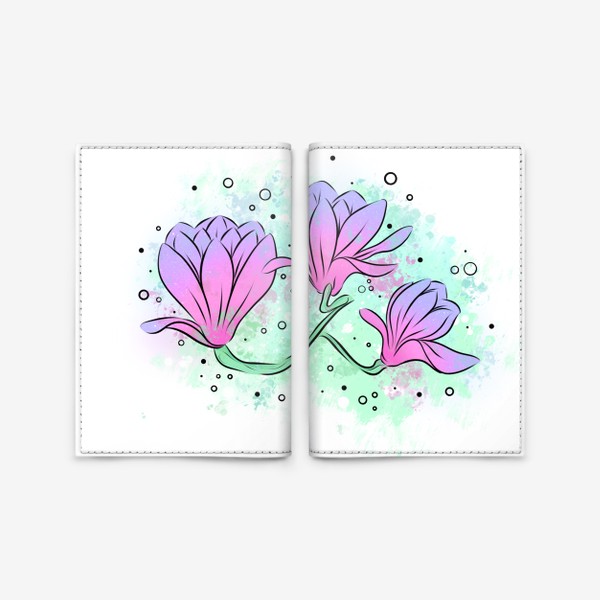 Обложка для паспорта «Цветы»