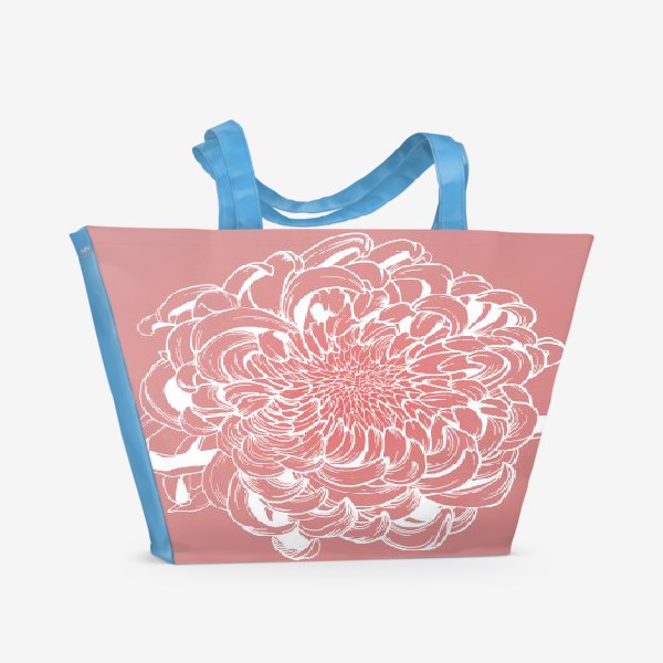 Пляжная сумка «Японская хризантема»