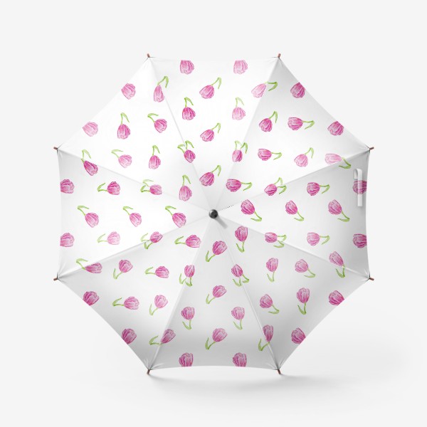 Зонт «Розовые тюльпанчики»