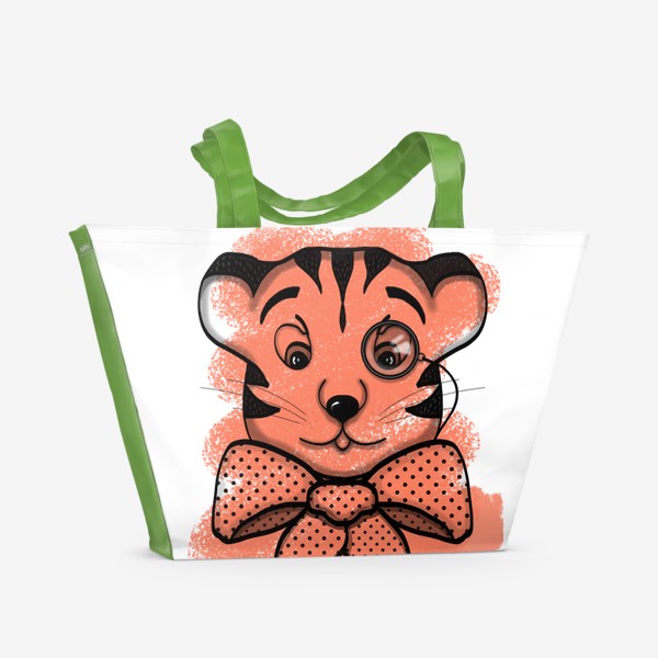 Пляжная сумка «Тигр джентльмен »
