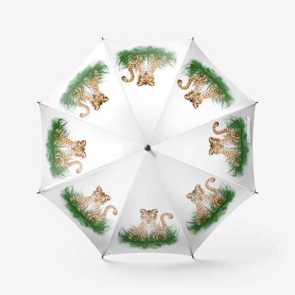 Зонт «Тигренок в траве»