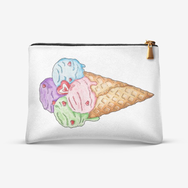Косметичка «Разноцветное мороженое »