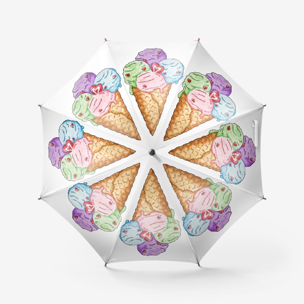 Зонт «Разноцветное мороженое »