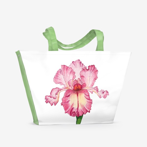 Пляжная сумка «Цветок ириса»