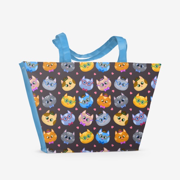 Пляжная сумка «Забавные котики»