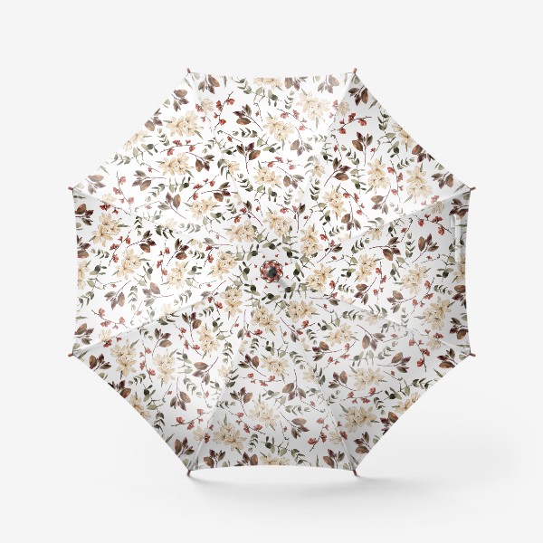Зонт «Цветочный бесшовный бохо паттерн»