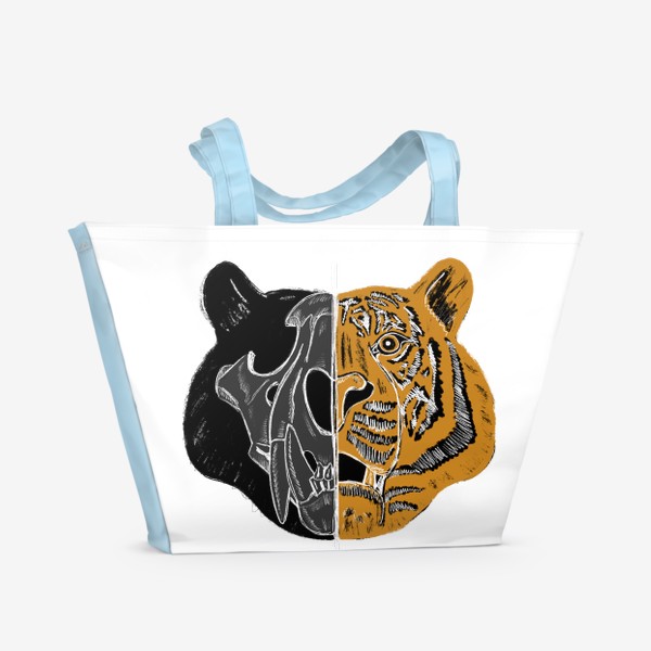 Пляжная сумка &laquo;спаси амурского тигра&raquo;