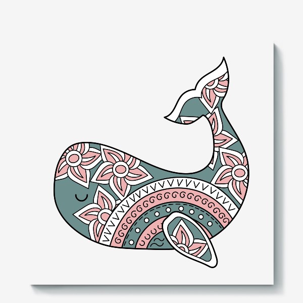 Холст «Счастливый кит»