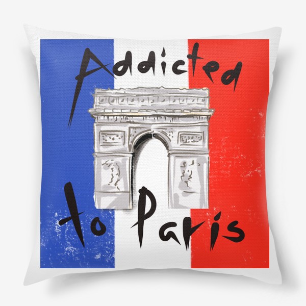 Подушка «пристрастие к Парижу»