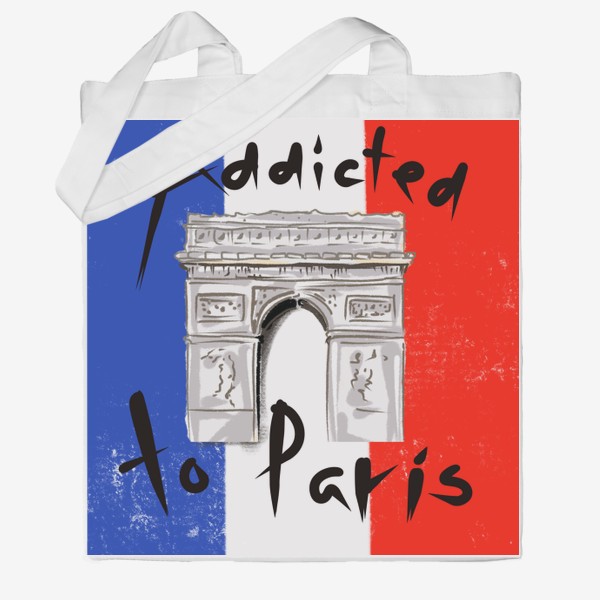 Сумка хб «пристрастие к Парижу»