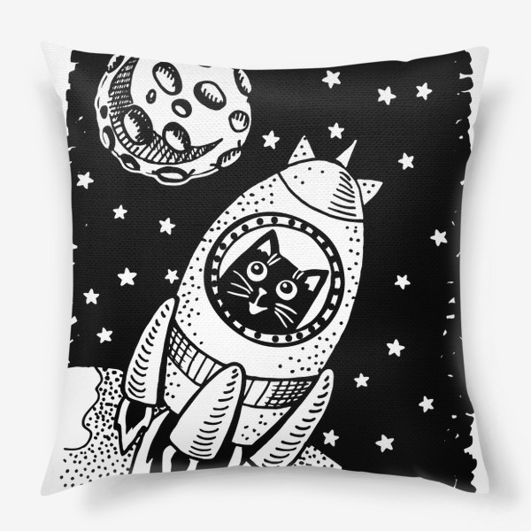 Подушка «Котик-космонавт»
